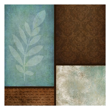 Framed Patterns And Ferns 1 Print