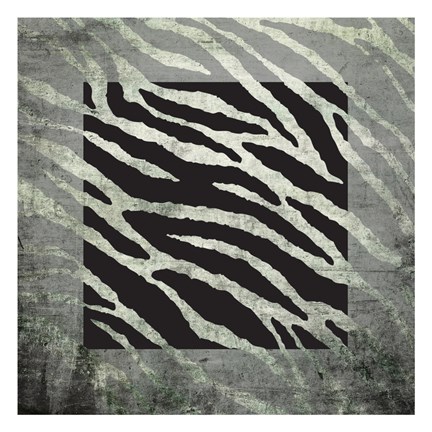Framed Animal Instinct Zebra Print