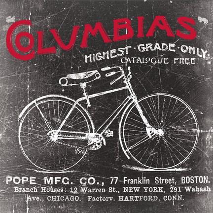 Framed Antique Bicycle II Print