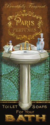 Framed Francais de Bain I Print