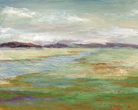 Framed Meadow Stream II Print