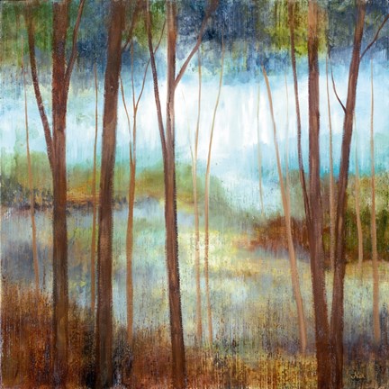 Framed Soft Forest II Print