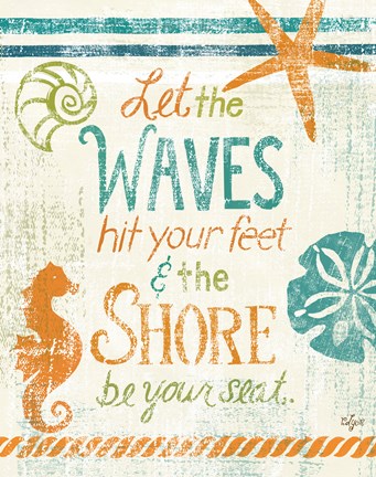 Framed Coastal Sentiment II Print