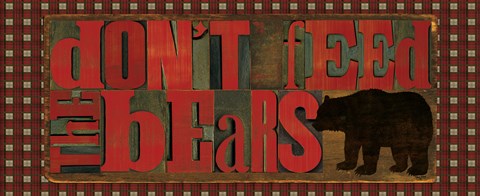 Framed Don&#39;t Feed Mama Bear II Print