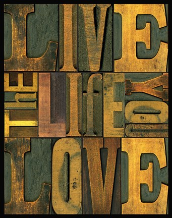 Framed Printers Block Sentiments I Print