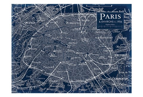 Framed Environs  Paris 3 Print
