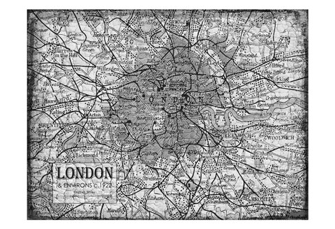 Framed Environs London Gray Print