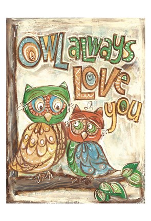 Framed Owl Always Print