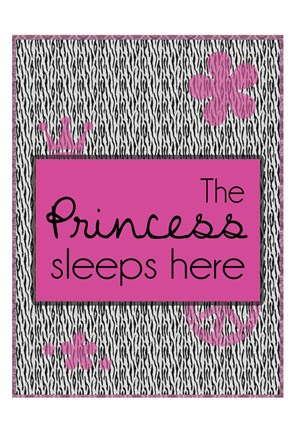 Framed Princess Sleeps Print