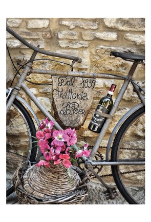 Framed Bike La Pace Print