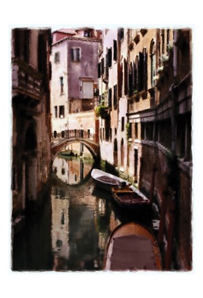 Framed Venice Canal 1 Print