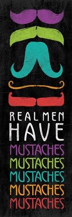 Framed Real Men 2 Print