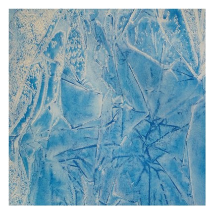 Framed Blue Abstract E Print