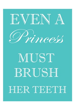 Framed Princess Must Brush Print