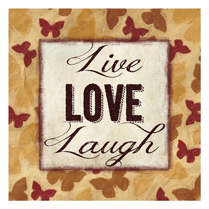 Framed Live Love Laugh 2 Print