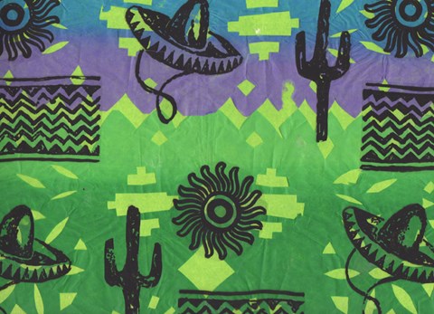 Framed Fiesta (green) Print