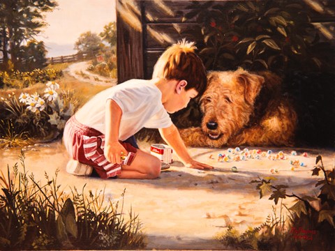 Framed Marbles Lesson Print