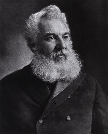 Framed Alexander Graham Bell, American inventor 1905 Print