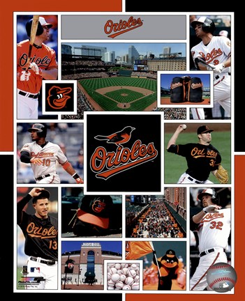 Framed Baltimore Orioles 2015 Team Composite Print
