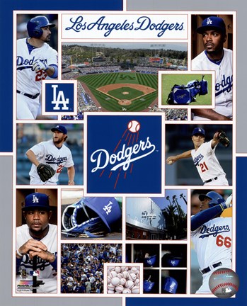 Framed Los Angeles Dodgers 2015 Team Composite Print
