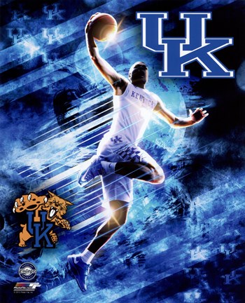 Framed University of Kentucky Wildcats Player Composite Print