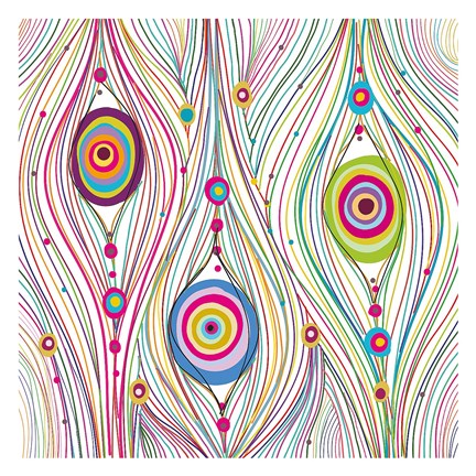 Framed Peacock Feathers Print