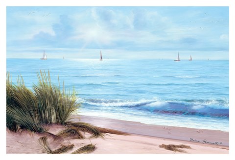 Framed Sandpiper Beach Print