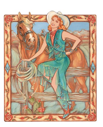 Framed Prairie Rose Print