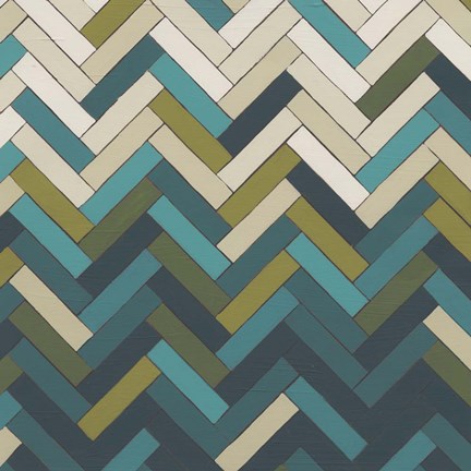 Framed Parquet Prism I Print