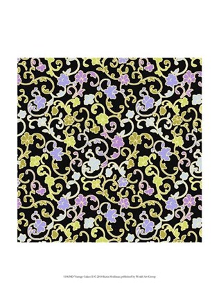 Framed Vintage Calico II Print