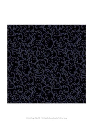 Framed Vintage Calico VIII Print