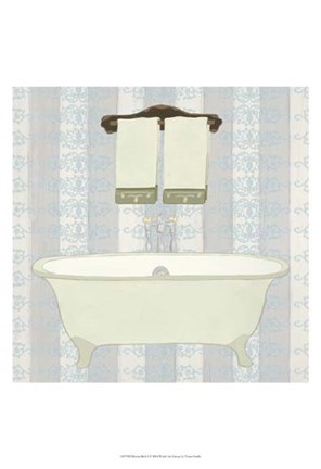 Framed Riviera Bath I Print