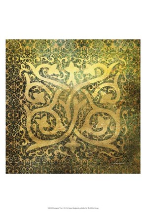 Framed Antiquity Tiles I Print