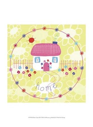 Framed Daisy Chain IX Print