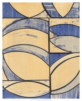 Framed Indigo Complement I Print