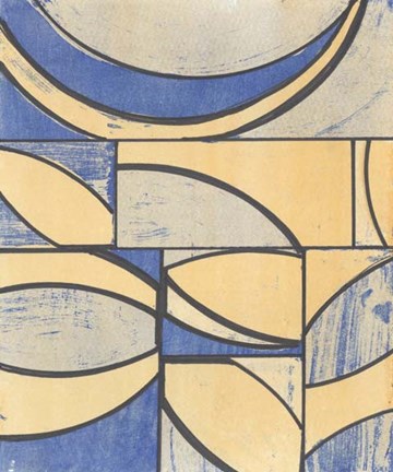 Framed Indigo Complement II Print