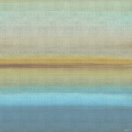 Framed Beach Layers I Print