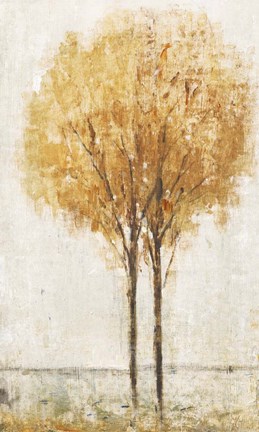 Framed Falling Leaves I Print