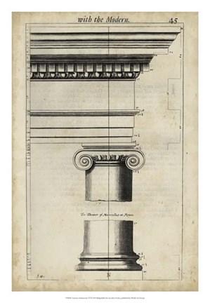 Framed Ancient Architecture VI Print