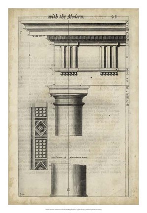 Framed Ancient Architecture VIII Print