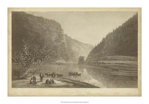 Framed Delaware Water Gap Print