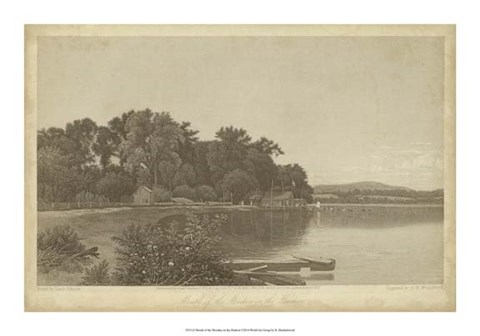 Framed Mouth of the Moodna on the Hudson Print
