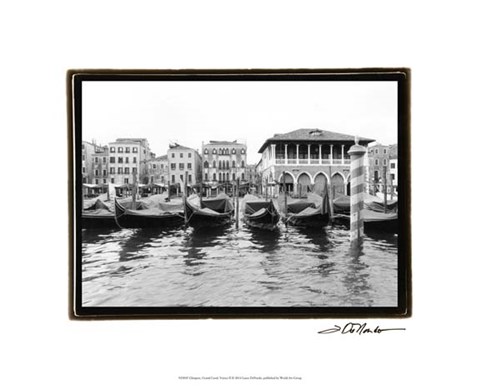 Framed Glimpses, Grand Canal, Venice II Print