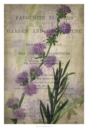 Framed Favorite Flowers I Print