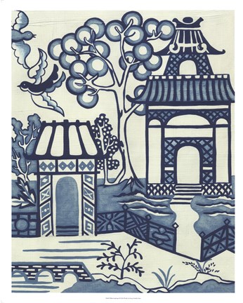 Framed Willow Landscape II Print