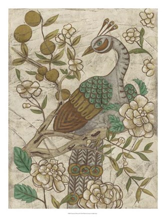 Framed Chinoiserie Pheasant II Print