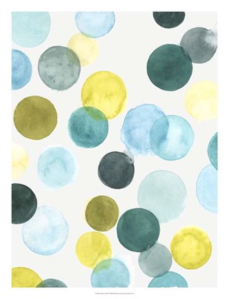 Framed Aquatic Orbit I Print