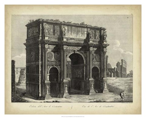 Framed Arco di Constantino Print