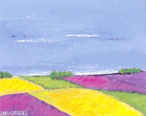 Framed Colorful Landscape I Print