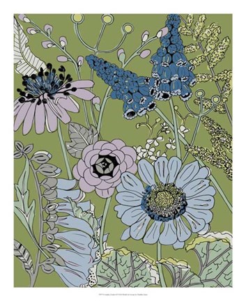 Framed Graphic Garden II Print